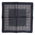 Multicolor Fantasy Silk Square Foulard Scarf