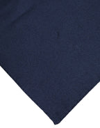 Dark Blue Silk Square Men Foulard Scarf