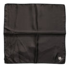 Brown DG Crown Silk Square Men Foulard Scarf