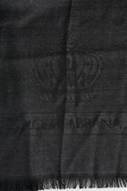 Dark Gray Cashmere Fringes Neck Warmer Scarf