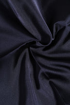 Dark Blue Silk Square Men Foulard Scarf