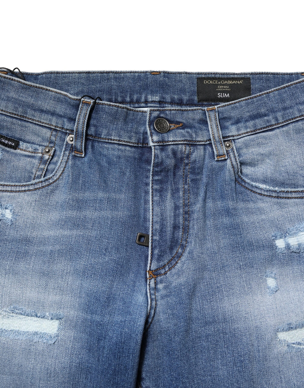 Blue Washed Cotton Skinny Men Denim Jeans