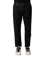 Gray Cotton DG Logo Straight Men Denim Jeans