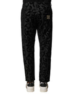 Gray Cotton DG Logo Straight Men Denim Jeans