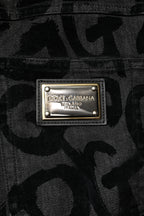Gray Cotton DG Logo Straight Men Denim Jeans