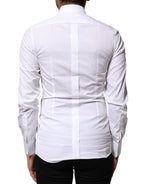 White GOLD Embroidery Detailed Dress Shirt