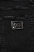 Black Cotton Skinny Men Denim Jeans