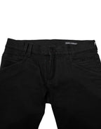 Black Cotton Skinny Men Denim Jeans