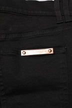 Black Cotton Skinny Men Denim Jeans