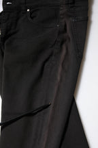 Black Cotton Skinny Mid Waisted Denim Jeans