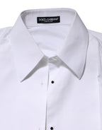 White Cotton Long Sleeves Collared Top Shirt