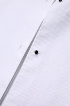 White Cotton Long Sleeves Collared Top Shirt