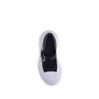 Black Rubber Ballet Flats