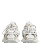 White Gray Low Top Space Sneakers Shoes