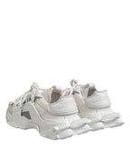 White Gray Low Top Space Sneakers Shoes