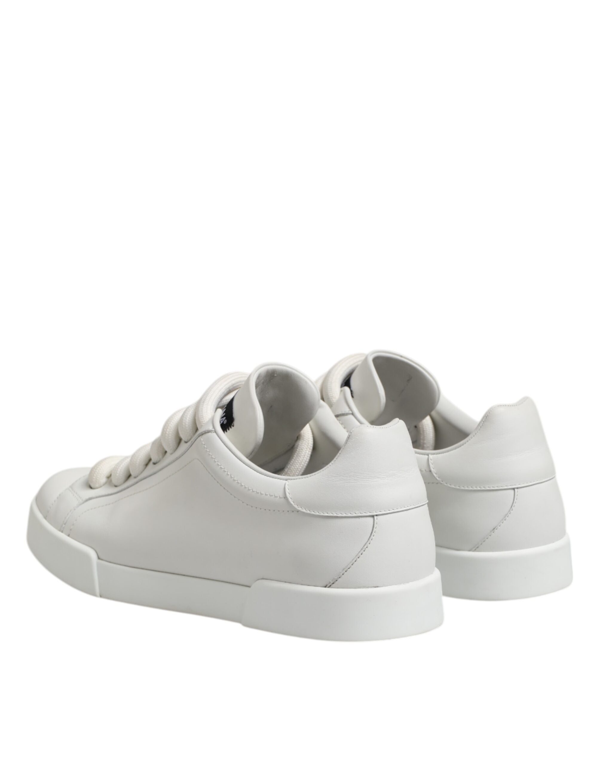White Logo Lace Up Low Top Men Sneakers Shoes