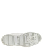 White Logo Lace Up Low Top Men Sneakers Shoes