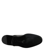Black Patent Leather Derby Formal Dress Shoes