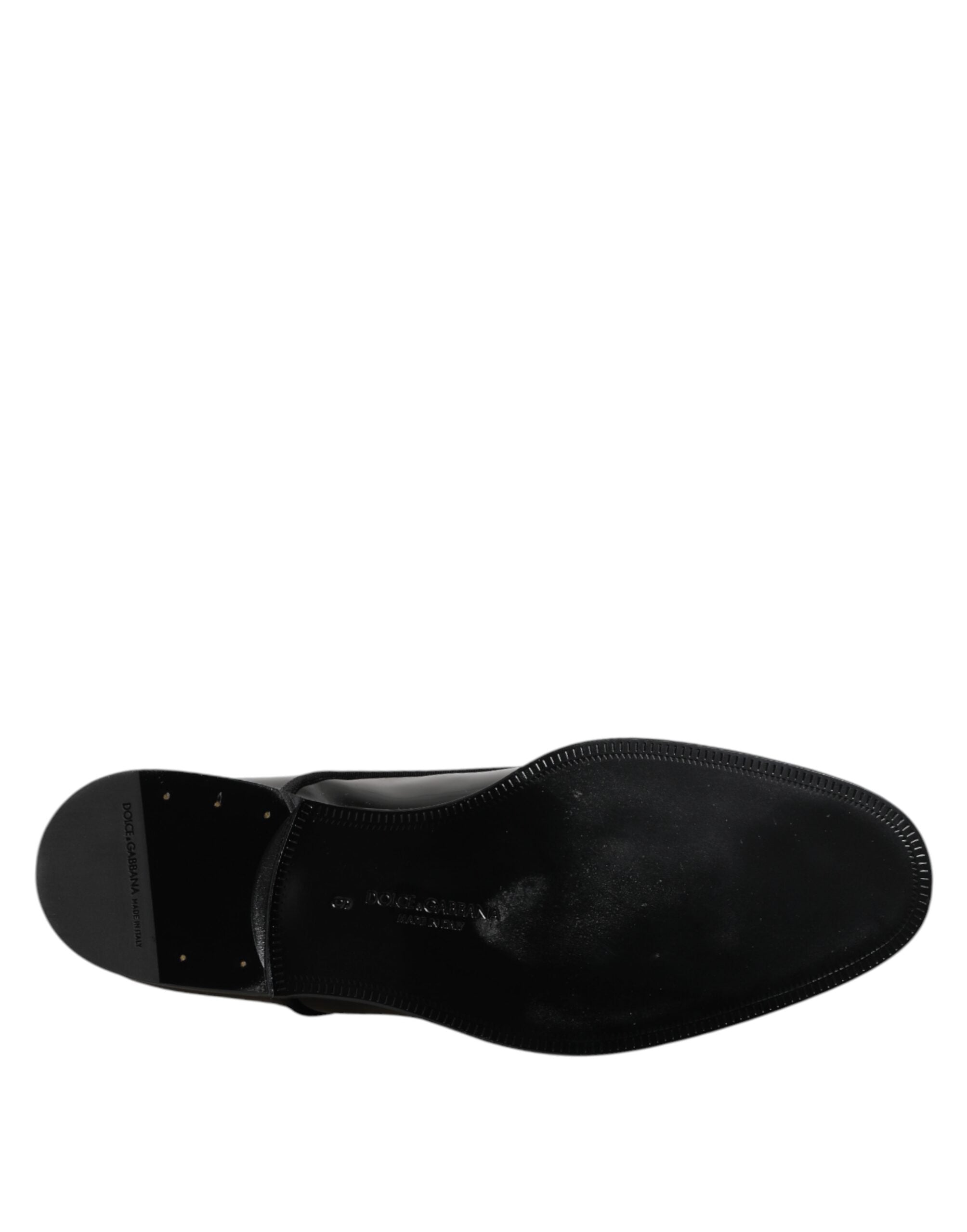 Black Patent Leather Derby Formal Dress Shoes