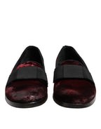 Red Velvet Men Slip On Loafers Dress Shoes