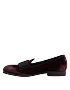 Red Velvet Men Slip On Loafers Dress Shoes