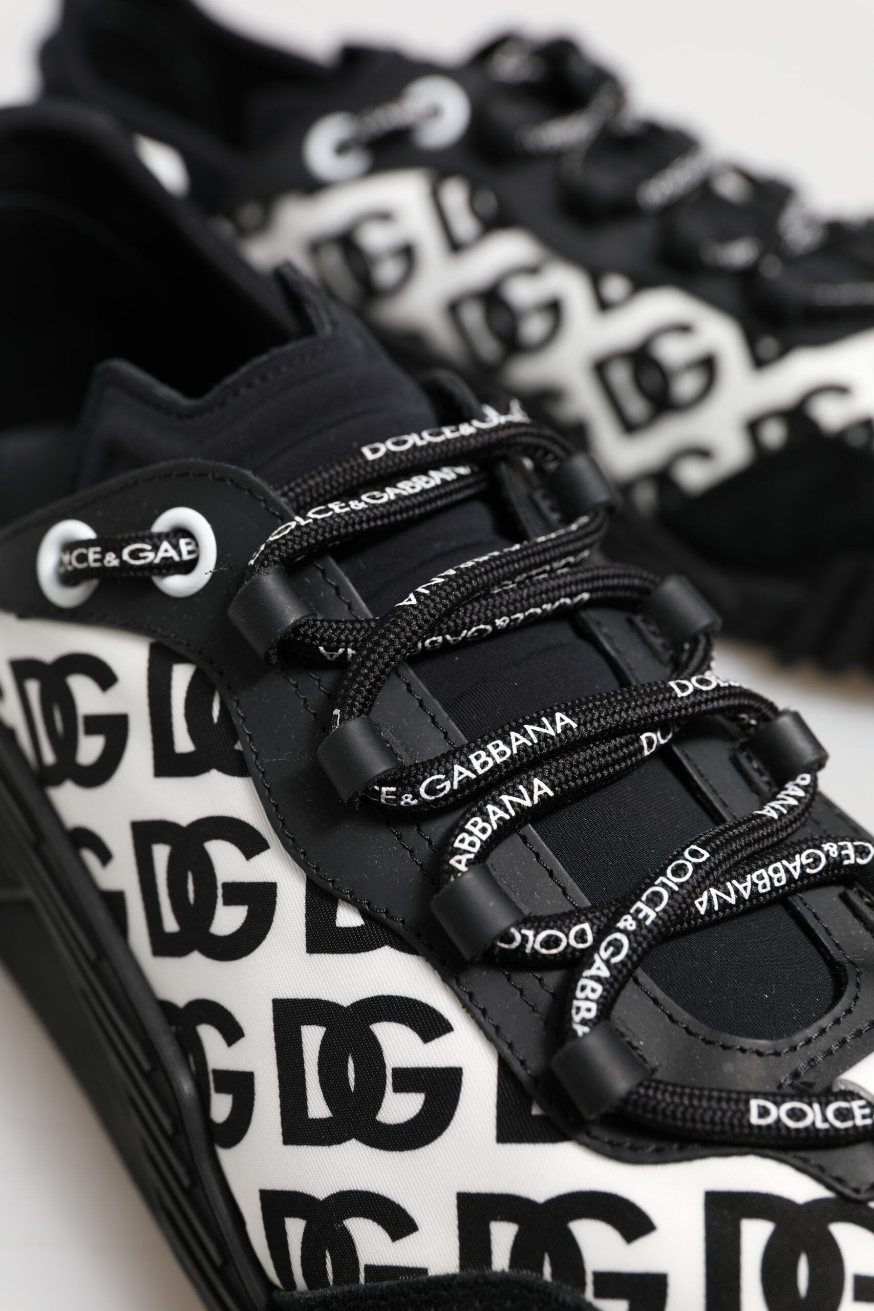 Black Logo Lace Up Low Top NS1 Sneakers Shoes