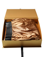 Beige Men Regular Boxer Eye Mask Set Underwear