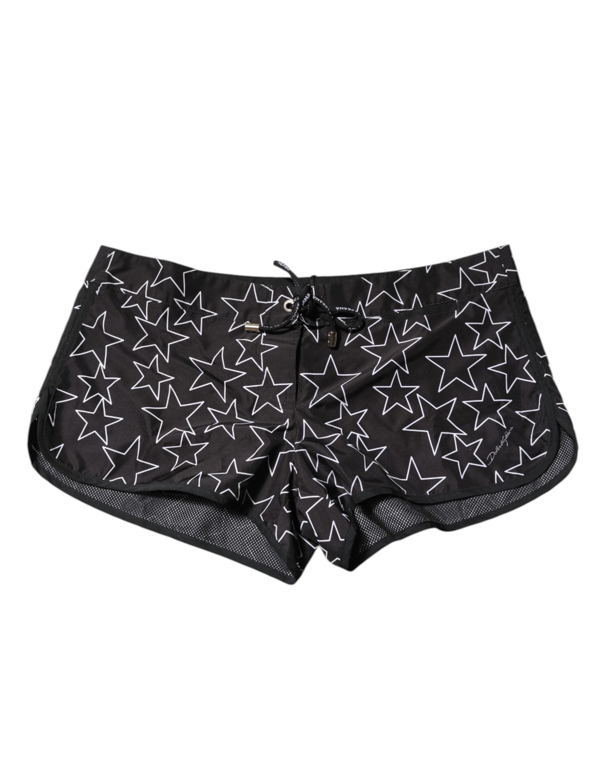 Black Star Print Beachwear Shorts Swimwear