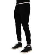 Black Cotton Men Jogger Sweatpants Pants