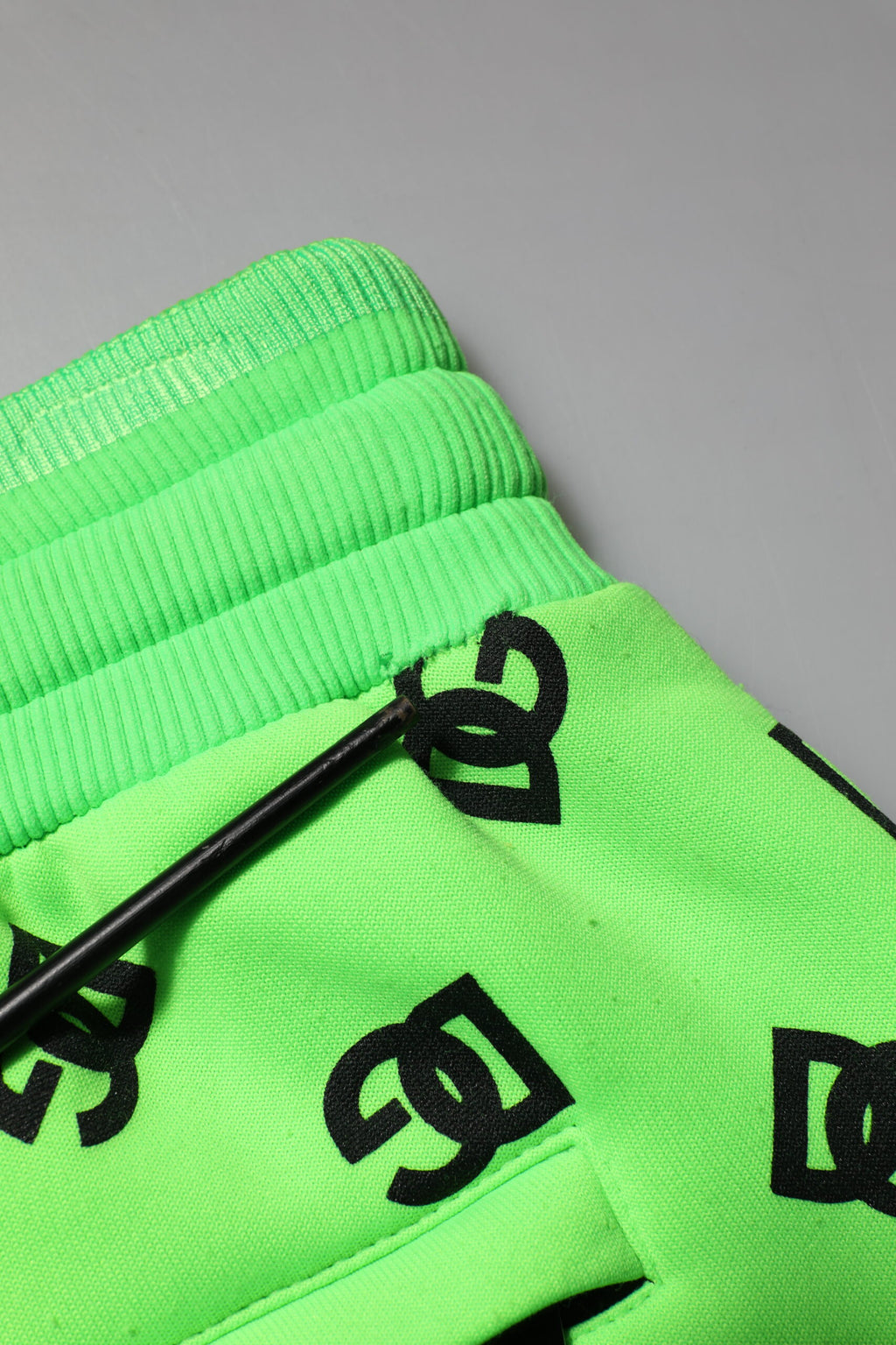 Green Logo Print Jogger Men Sweatpants Pants