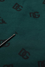 Green Logo Print Jogger Men Sweatpants Pants