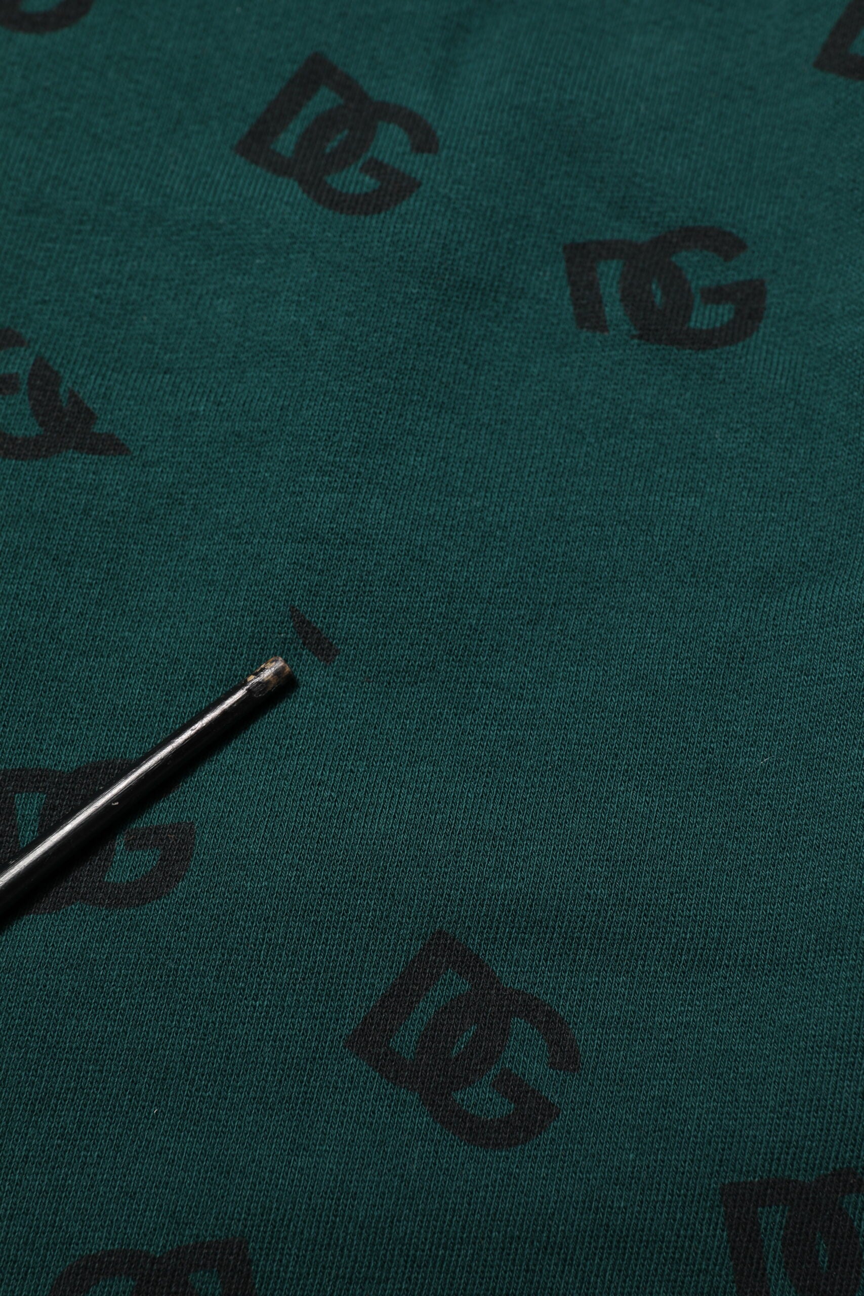 Green Logo Print Jogger Men Sweatpants Pants