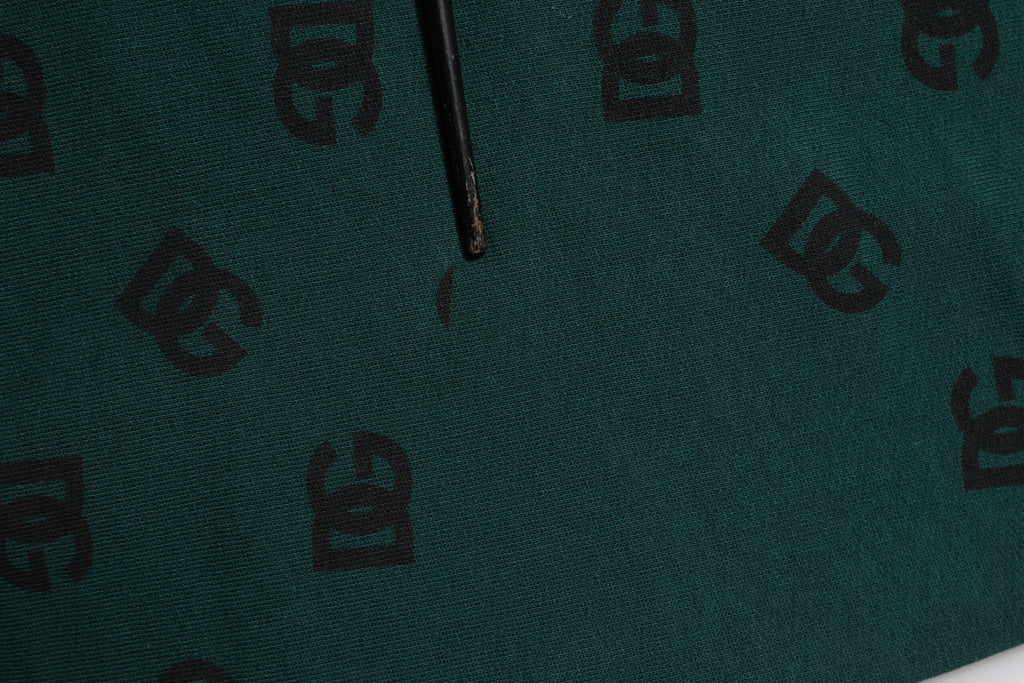 Green Logo Print Jogger Men Sweatpants Pants