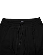 Black Cotton Logo Jogger Sweatpants Pants