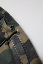 Brown Camouflage Cotton Men Jogger Pants