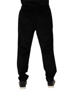 Black Cotton Men Jogger Sweatpants Pants