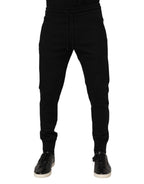 Black Cotton Men Jogger Sweatpants Pants