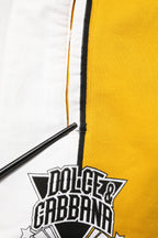 Yellow Cotton Logo Drawstring Jogger Sweatpants Pants