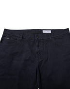 Black Cotton Tapered Denim Jeans