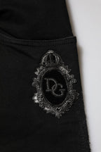 Black Cotton Skinny Men Denim Jeans