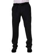 Black Wool Formal Dress Pants