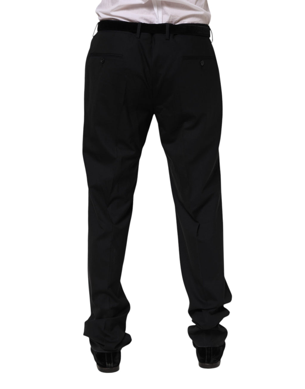 Black Wool Formal Dress Pants