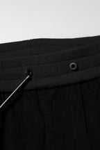 Black Cotton Cargo Men Jogger Pants