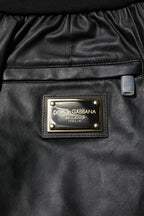 Black Cotton Cargo Men Jogger Pants