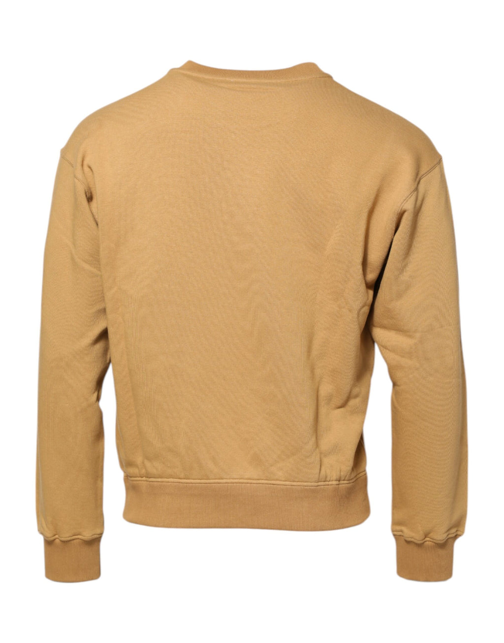 Mustard Cotton DG Embossed Pullover Sweater