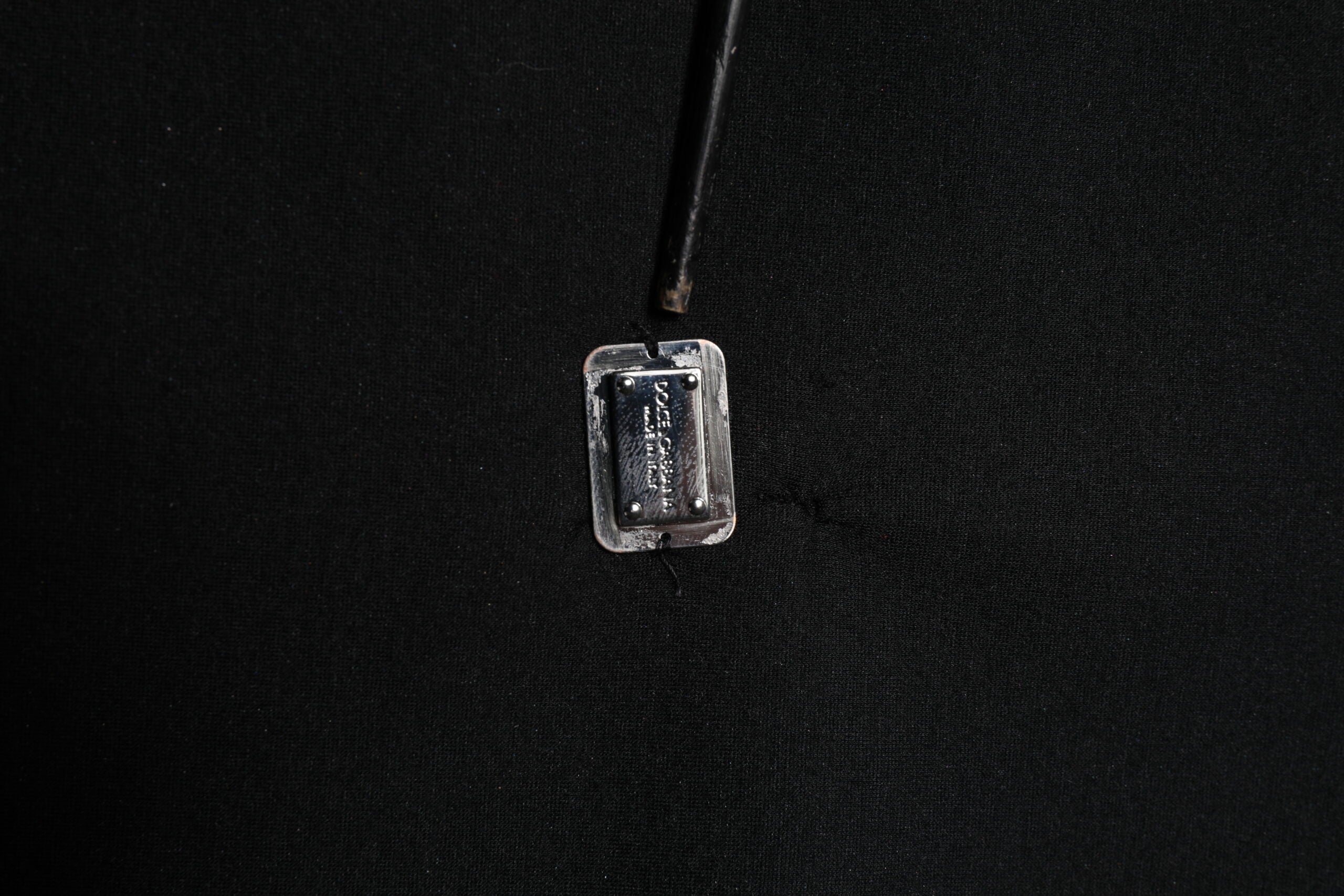 Black Modal DG Logo Plaque Pullover Sweater