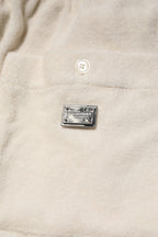 Ivory Cotton Men Bermuda Sweatshorts Shorts