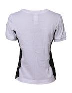 White Floral Lace DG Detailing Top T-shirt