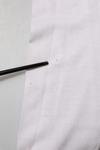 White Cashmere Logo V-neck Pullover Sweater