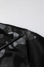 Black Camouflage Pullover Sweatshirt Sweater